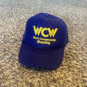 Vintage ChalkLine WCW Purple and Yellow Trucker Hat